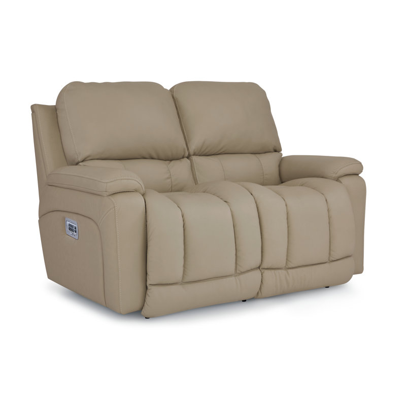 LaZBoy Greyson Power Leather Reclining Loveseat w/ Power Headrest